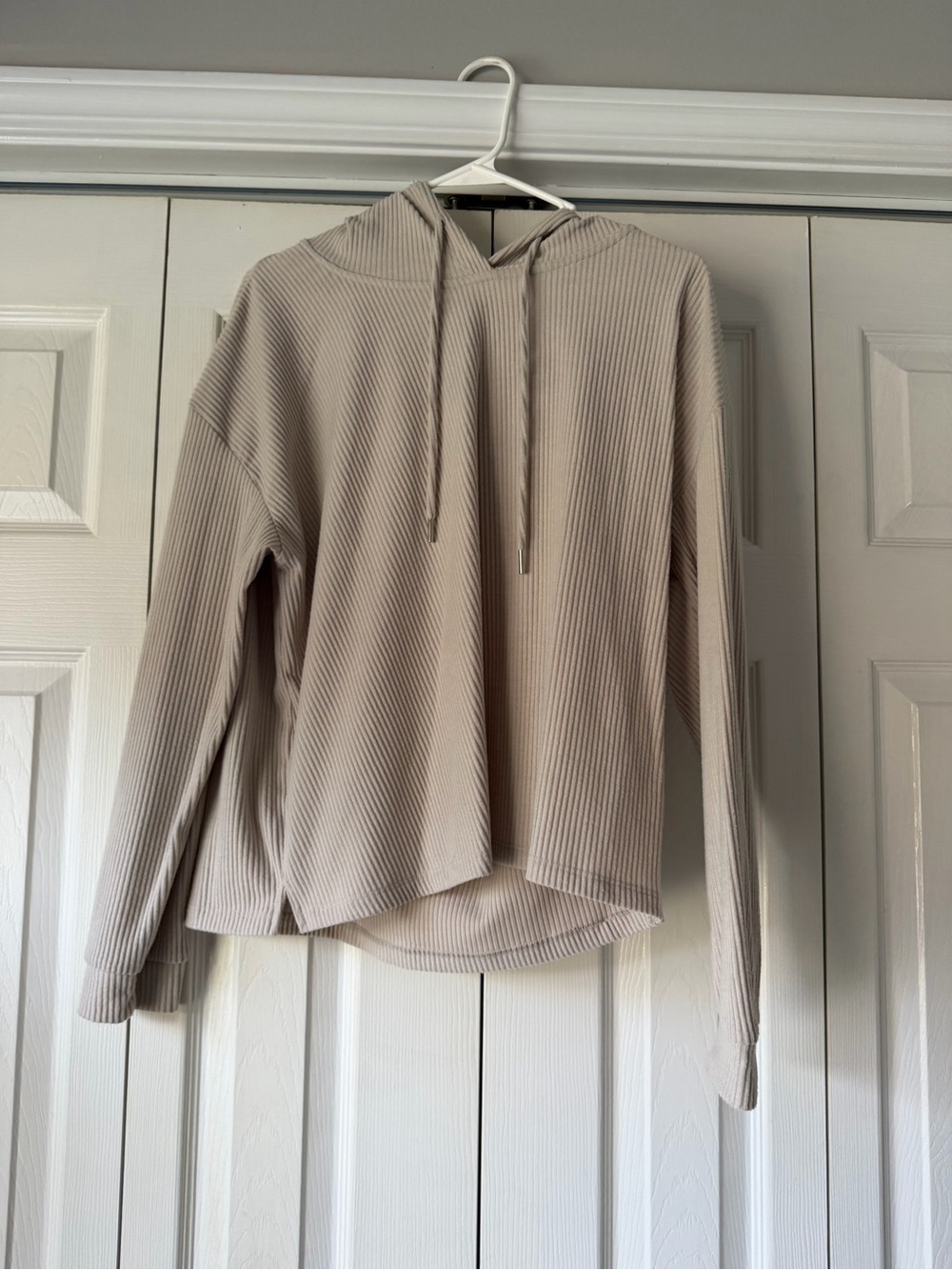 C&C California Taupe Ribbed Hoodie